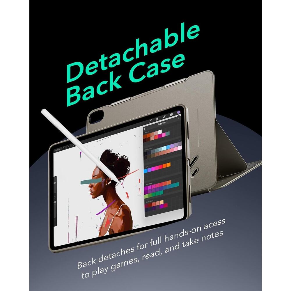ESR For IPad Air 13 Inch Case (2025/2024) M3/M2, Removable Magnetic Cover, Adjus - Picture 5 of 16